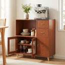 36 Inch Sideboard Buffet Cabinet with Open Compartment