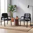 Leather Office Reception Chairs Waiting Room Guest Chairs Set of 4