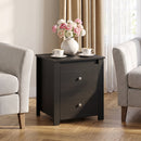 2-Drawer Nightstand with Storage for Bedroom & Living Room