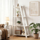4-Tier Modern Bookshelf Wooden Vertical Display Book Shelf for Small Space