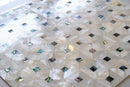 White 12x12 Polished Square Shell Mother of Pearl Mosaic Tile (20 pack, 20.33 sq ft/case) - Sample