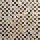 Beige Brown White 12x12 Polished Square Shell Mother of Pearl Mosaic Tile (20 pack, 19.34 sq ft/case) - Sample