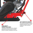 5.5 HP Honda Vibratory Plate Compactor for Soil Compaction Tamper 3 Year Warranty by Tomahawk Power