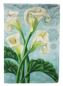 Arum Lilly by Judith Yates House Flag 28x40 Porch Sleeve Pole Decorative Outside Yard Banner Artwork Wall Hanging, Polyester