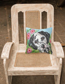 Dalmatian by Judith Yates Decorative Throw Pillow 14x14 Indoor Outdoor Accent Cushion, Fabric Cover with Insert for Sofa, Bed, Porch & Living Room