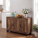 3-Door Buffet Sideboard with Adjustable Shelves and Anti-Tipping Kits