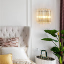 Modern Crystal Rod Brass Wall Sconce