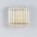 Modern Crystal Rod Brass Wall Sconce