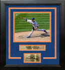 Jacob deGrom in Action New York Mets 8" x 10" Framed Baseball Photo with Engraved Autograph by Dynasty Sports & Framing