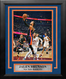 Jalen Brunson in Action New York Knicks 8" x 10" Framed Basketball Photo by Dynasty Sports & Framing