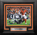 Ja'Marr Chase in Action Cincinnati Bengals Autographed 8" x 10" Framed Football Photo by Dynasty Sports & Framing