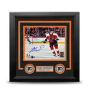 Jamie Drysdale in Action Philadelphia Flyers Autographed 8" x 10" Framed Hockey Photo by Dynasty Sports & Framing