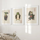 Matsumoto Hoji Frog Wall Art Prints Decor Set by Wall Art Set