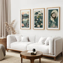 Japanese Nature Wall Art Set. Geisha Poster, Fuji Mountain by Wall Art Set