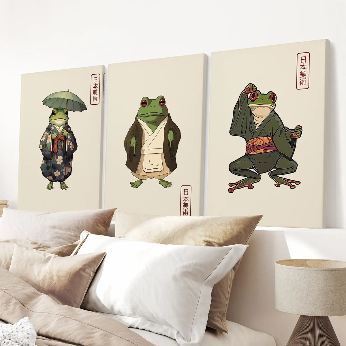 Matsumoto Hoji Frog Wall Art Prints Decor Set, photo 3 of 10