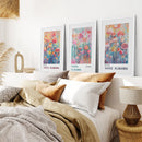 Colorful Yayoi Kusama 3 Piece Wall Art Prints by Wall Art Set