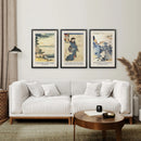 Utagawa Kuniyoshi Woodblock Painting Prints by Wall Art Set