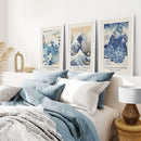 The Great Wave of Kanagawa Japanese Woodblock Art Print by Wall Art Set