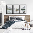 Jasper National Park Mountain Lake Triptych. Canada Nature by Wall Art Set