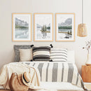 Jasper National Park Mountain Lake Triptych. Canada Nature by Wall Art Set