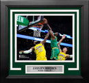 Jaylen Brown Dunks Over LeBron Boston Celtics 8" x 10" Framed Basketball Photo by Dynasty Sports & Framing