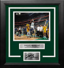 Jaylen Brown Game-Tying 3-Pointer Boston Celtics 8" x 10" Framed 2024 Photo with Engraved Autograph by Dynasty Sports & Framing