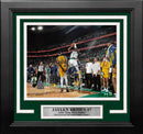 Jaylen Brown Game-Tying 3-Pointer Boston Celtics 8" x 10" Framed 2024 Conference Finals Photo by Dynasty Sports & Framing