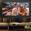 Jazz Trio Art Canvas Print - Colorful Abstract Musician by MyGreatCanvas | Canvas Wall Art Prints | Photo Prints & Wall Decor
