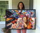 Jazz Trio Art Canvas Print - Colorful Abstract Musician by MyGreatCanvas | Canvas Wall Art Prints | Photo Prints & Wall Decor