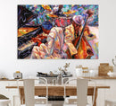 Jazz Trio Art Canvas Print - Colorful Abstract Musician by MyGreatCanvas | Canvas Wall Art Prints | Photo Prints & Wall Decor