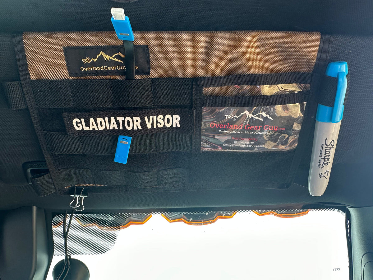 Jeep Gladiator MOLLE Visor Organizer - Tacoma Visor, photo 2 of 17