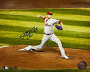 Jeff Hoffman Championship Action Philadelphia Phillies Autographed 11" x 14" Baseball Photo by Dynasty Sports & Framing