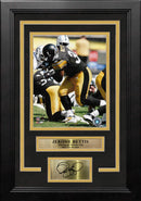 Jerome Bettis in Action Pittsburgh Steelers 8" x 10" Framed Football Photo with Engraved Autograph by Dynasty Sports & Framing