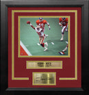 Jerry Rice Super Bowl XXIV Touchdown San Francisco 49ers 8x10 Framed Photo with Engraved Autograph by Dynasty Sports & Framing
