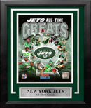 New York Jets All-Time Greats 8" x 10" Framed Football Photo by Dynasty Sports & Framing
