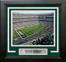 New York Jets MetLife Stadium Aerial View 8" x 10" Framed Football Photo by Dynasty Sports & Framing