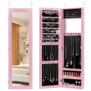 Jewelry Cabinet Wall or Door Mounted Jewelry Armoire Modern Hanging Jewelry Organizer by LJGDeals