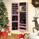 Jewelry Cabinet Wall or Door Mounted Jewelry Armoire Modern Hanging Jewelry Organizer by LJGDeals