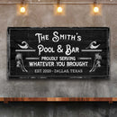 Personalized Rustic Pool Sign