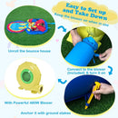 4-in-1 Jigsaw Theme Inflatable Bounce House with 480W Blower by LJGDeals