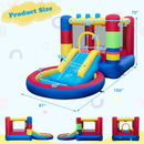 4-in-1 Jigsaw Theme Inflatable Bounce House with 480W Blower by LJGDeals