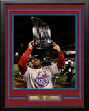 Jimmy Rollins 2008 World Series Trophy Philadelphia Phillies Framed Baseball Photo by Dynasty Sports & Framing