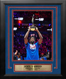 Joel Embiid 2023 MVP Trophy Philadelphia 76ers 8" x 10" Framed Basketball Photo by Dynasty Sports & Framing