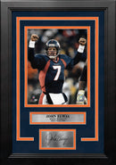 John Elway Celebration Denver Broncos 8" x 10" Framed Football Photo with Engraved Autograph by Dynasty Sports & Framing