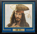 Johnny Depp Autographed Pirates of the Caribbean 11" x 14" Framed Studio Photo by Dynasty Sports & Framing