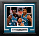 Larry Johnson, Alonzo Mourning, & Muggsy Bogues Charlotte Hornets 8" x 10" Framed Basketball Photo by Dynasty Sports & Framing