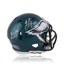 Jon Runyan Philadelphia Eagles Autographed Mini-Helmet Inscribed Eagles Hall of Fame by Dynasty Sports & Framing
