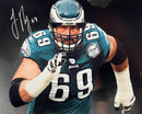 Jon Runyan in the Tunnel Autographed Philadelphia Eagles 8" x 10" Football Photo by Dynasty Sports & Framing
