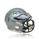 Jordan Davis Philadelphia Eagles Autographed Football Flash Mini-Helmet by Dynasty Sports & Framing