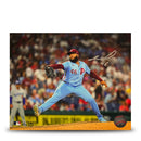 Jose Alvarado Throwback Action Autographed Philadelphia Phillies 11" x 14" Baseball Photo by Dynasty Sports & Framing